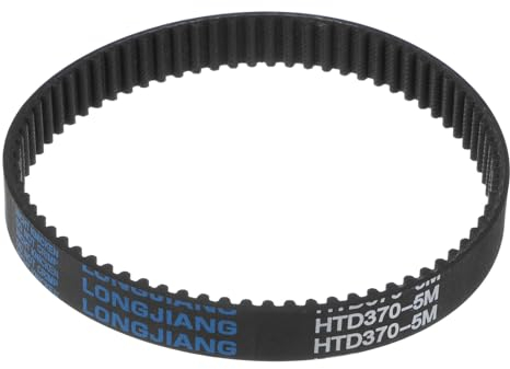sourcing map HTD5M-370 Gummizahnriemen 74 Zähne Geschlossene Schleife Riemenscheibe Zahnriemen 15mm Breite, 370mm Umfang Synchronriemen