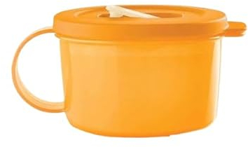 TUPPERWARE Crystalwave Suppentasse mikrowellengeeignet in orange apricot