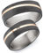 123traumringe Eheringe in Carbon, Titan & Roségold I Partnerringe mit Brillant & Etui I Gravierbare Eheringe mit Ringgröße 50-70 mm I Edle Verlobungsringe in 7 mm Breite & 2,1 mm Stärke I P32