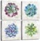 JOFANG 4PCS Canvas Wall Art- Succulent Plant Green Wall Art for Living Room Framed Pictures for Bedroom Bathroom Decor Kitchen Wall Botanical Art Prints-12x12in