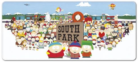 Grupo Erik: Tappetino Mouse South Park | Tappetino mouse XXL, base antiscivolo, 100% waterproof e con rifiniture di qualità, 80 x 35 cm, South Park Gadget