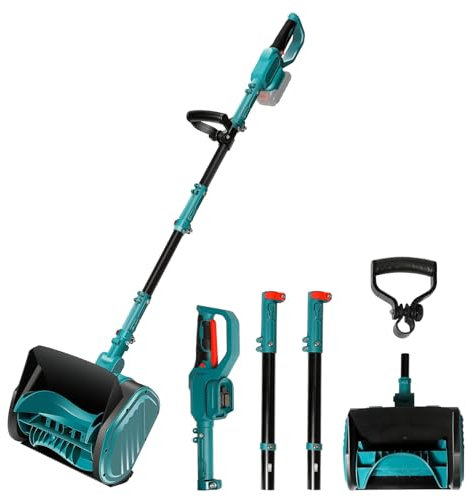 Souffleuse à Neige sans Fil pour Batterie 21 V, Trajectoire DéBlaiement 33 Cm, Profondeur 20 Cm, 2200r/Min, RéGlage De L’Angle De Projection De La Neige à 45° (B - Uniquement Les Machine)
