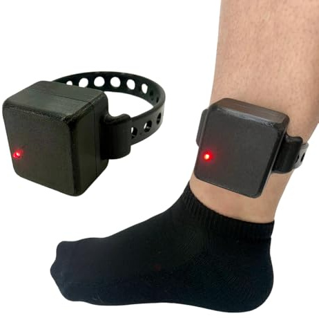 Fake/Prop – Knöchel-Monitor, Hausarrest Armband, GPS-Tracker/Fußkettchen, Filme Kurzfilme/Elektronisches Tag Knöchelarmband (mit Blinklicht)
