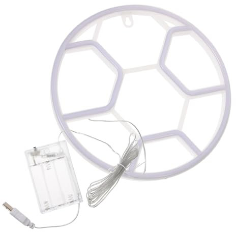 OSALADI Fußball Neon Led Schild Ästhetische Raumdekoration Wanddekoration Dekoratives Licht Energiesparende Leuchte