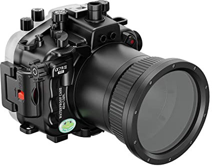 Sea frogs A7R III PRO Boîtier pour appareil photo sous-marin compatible avec appareil photo Sony A7R III, étanche à 40 m (90 mm)