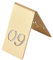Reserved seating signs Cutout Vertical Brass Number Plate, 40X65Mm Wbirthday Banquets Restaurant Bars Chotel Reserved Table Signs/Number 3(Number 9)