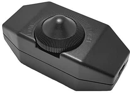 220V 1A 60W Lamp Dimmer Cord Plug in Table Floor Light Dimming On Off Dimmer Black/White 7x3.3x2.4cm