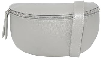 Seasons of April ANNA Damen Crossbody Bag Echtleder Bauchtasche Umhängetasche Schultertasche Verstellbarer Gurt Reißverschluss Gr. M Leder