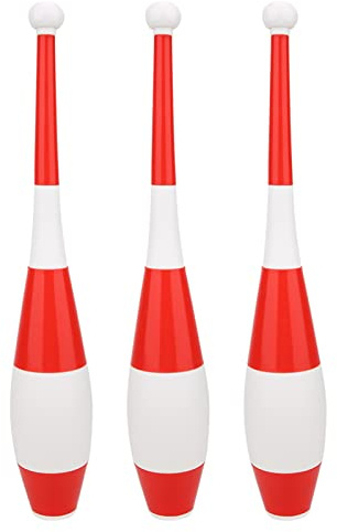 KELFEEAO 3-teiliges Jonglierstock-Set, professionelles Zirkus-Jongliertraining, akrobatische Keulen, Training, akrobatischer, Jonglierstöcke für Anfänger und Erwachsene,