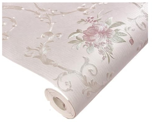 WWPMNQD Wallpaper 3D Wall Stickers Flower Self Adhesive Paper Non-Woven Thicken Decorwall Bedroom TV Background for Living Room(Color 8)