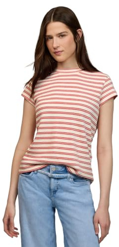 Damen Kurzarm T-Shirt mit Struktur