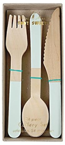 Wooden Besteck - Holz Set Mint