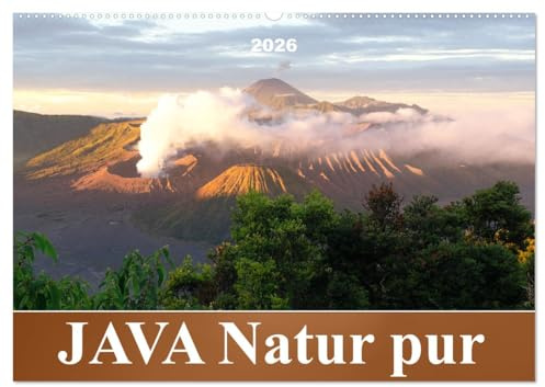 JAVA Natur pur (Wandkalender 2026 DIN A2 quer), CALVENDO Monatskalender: Java, eine der vier großen Sundainseln, lockt Besucher aus aller Welt an. (CALVENDO Natur)