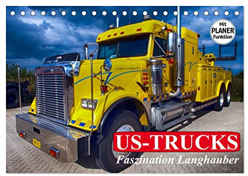 US-Trucks. Faszination Langhauber (Tischkalender 2026 DIN A5 quer), CALVENDO Monatskalender: Die faszinierenden LKW-Giganten der US-Highways (CALVENDO Mobilitaet)