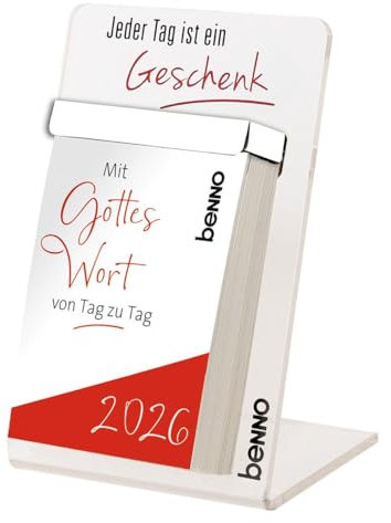 Mit Gottes Wort von Tag zu Tag 2026: mit Acrylglas-Aufsteller