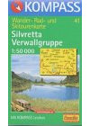 Silvretta - Verwallgruppe: Mit Kurzführer, alpinen Skirouten und Radrouten. 1:50000 (KOMPASS Wanderkarte)