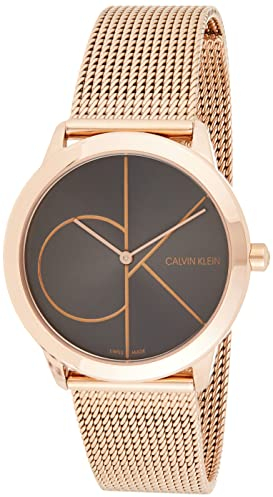 Calvin Klein Femme Analogique Quartz Montre avec Bracelet en Acier Inoxydable K3M22621