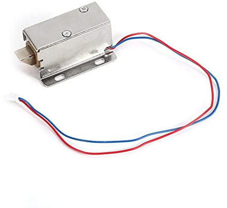 DC 12V Solenoide Elettrico Chiavistello, Serratura Elettromagnetica Automatica Chiavistello Solenoide di Montaggio Serratura Elettromagnetica Automatica