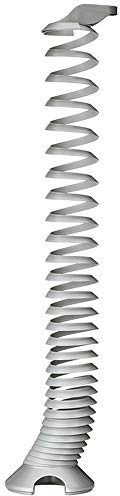 Gedotec Kabeldurchführung flexibel Schreibtisch Spiralform rund Kabelschlange höhen-verstellbar Bürotische - H5259 | Kabelleitung Kunststoff schwarz matt | Tisch-Organizer zum Schrauben | 1 Stück
