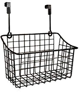 Over The Cabinet Door Storage Basket Metal Wire Kitchen Cupboard Drawer Hanging Caddy Organizer Bakeware Holder Spice Jar Rack