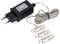 Hellum eliminateur de pile pour 3 piles AAA, adaptateur pile secteur 3xAAA avec câble transparent de 1,80m, remplacement pile par alimentation AAA 4,5V,eliminateur de pile AAA, pile secteur AAA 578379