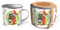 Trötsch Unser Sandmännchen Emaille Becher Tasse Fuchs und Elster: Kaffeetasse Teetasse Geschenkidee Geschenk Tasse Emaillebecher