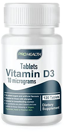 Certified Vegan 400IU, Vitamin D3, 120 Days Tablets for Pregnancy, Nursing, and Seniors - NHS Approved