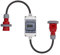 Swissnox Digital Stromzähler Zwischenstecker Box 400V / 16A CEE-Stecker Und Kupplung. Wattmeter Energiezähler Zwischenzähler Starkstromzähler. Made in Germany (IP65)