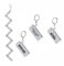 Cepewa Schlüsselanhänger 4er Set Zollstock │ weiß Kunststoff 4 Sprüche 6,5x1,3x2,4cm │Schlüsselring Meterstab Anhänger (4er Set Schlüsselanhänger Zollstock weiß)