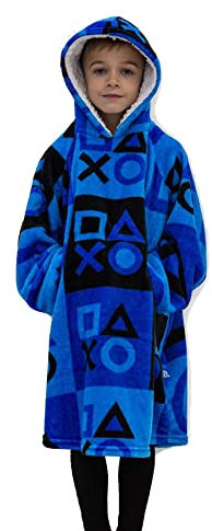 GAMER Fleece Oversized Hoodie - Official Gaming Movie Designs - Super Soft Lounger Blanket Hoody - 100% Polyester - Available in Adults (L) and Kids (M) Sizes (Large)