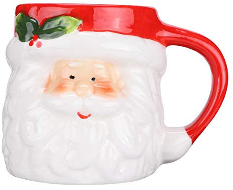 Veemoon 1Stk Weihnachts Mann Keramik Wasser Becher neuartige Keramiktasse Urlaub Kaffeebecher Weihnachtsdekorationen Ornament Teetasse fürs Büro Weihnachtstasse Weihnachten Lebkuchen Kind