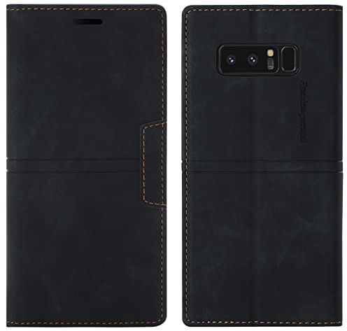 OKZone Kompatibel mit Samsung Galaxy Note 8 Hülle, Handyhülle Samsung Note 8 Wallet PU Leder Kartenfach Magnet Klappbar Schutzhülle Samsung Note 8 Hülle Flip Case Cover Stoßfest Klapphülle (Schwarz)