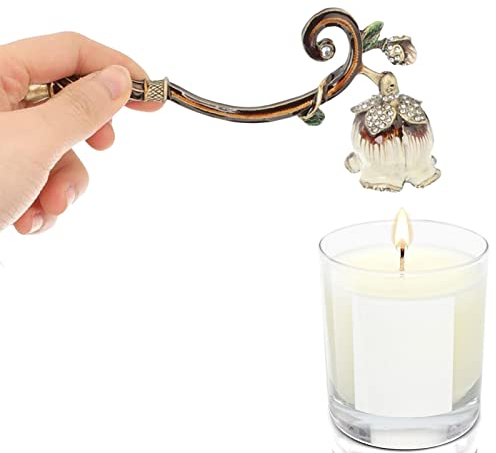 AUTOECHO 1 Stück Kerzenlöscher, Antiker Kerzenlöscher Mit Langem Griff, Kerzenlöscher Aus Metall Zum Sicheren Löschen Der Kerzenflamme, Duftkerzenlöscher Für Zuhause