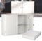 Armario de pared de 2 puertas para cocina, dormitorio, baño, armario de pared debajo del fregadero, armario de pared con estante ajustable, armario de baño con puertas dobles, armario de