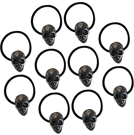 Anneome Elastische Haargummis Set 10 Stück Gothic Haarseil Punk Pferdeschwanzhalter Gothic Haar Accessoire