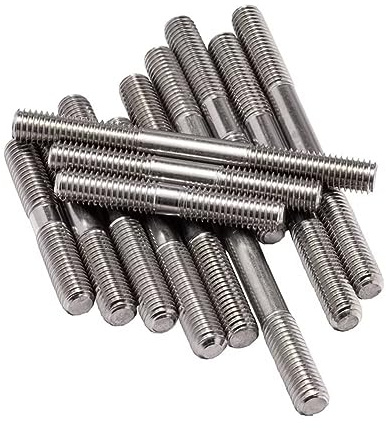 SYDARSYN Vis Filetage a Double Extrémité 304 Inox Acier Goujon Vis Boulons M10x100mm (2 Pièces)