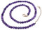 Collier De Perles Fait À La Main Pour Femmes Et Filles, Ras Du Cou, Perles De 4mm, Pierres Précieuses Naturelles, Bijoux En Cristal De Guérison, Couches Empilables (améthyste)