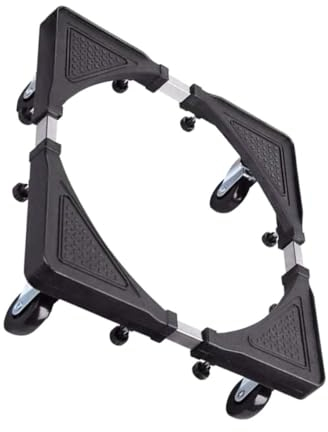 GLEAVI Rad Mobile Halterung Kühlschrankständer Möbelwagen Geräteständer Waschmaschine Basis Waschtrockner Basis Verstellbare Basis Puppenwagen Rostfreier Stahl Mit Rädern Kleines Rad