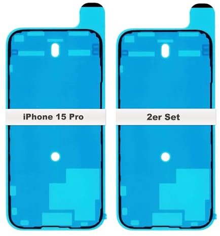 IS-TECK Set of 2 Replacement iPhone 15 Pro Adhesive for Display and Housing Frame Seal Sticker LCD Waterproof Film