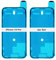 IS-TECK Set of 2 Replacement iPhone 15 Pro Adhesive for Display and Housing Frame Seal Sticker LCD Waterproof Film