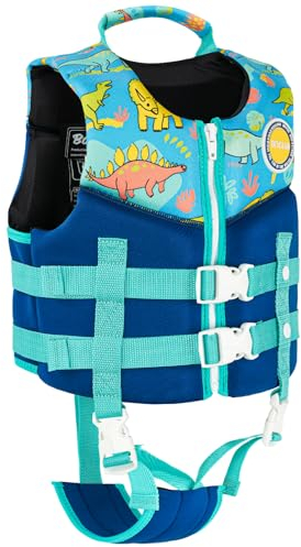PROTAURI Kinder Schwimmweste - Jungen Mädchen Neopren Schwimmen Jacke Kleinkind Schwimmen Lernen Badeanzug Bademode Schwimmtraining Hilfe for 2-9 Jahre/50N
