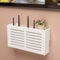 EasyByMall Wifi-Router-Aufbewahrungsboxen, kabelloses Router-Rack, Wohnzimmer, Wandmontage, WiFi-Aufbewahrungsbox, zur Aufbewahrung von Kabeln, TV-Set-Top-Boxen
