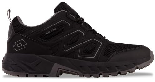 Lotto Unisex Sneaker, Black/DK.Grey, 46 EU