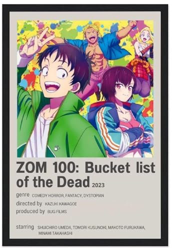 nzzmy Zom 100 Poster, Vintage-Kunst, Raumdekoration, ästhetische Schlafzimmerdekoration, Leinwandposter für Schlafzimmer, 20 x 30 cm Stil