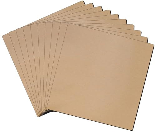 LLPT Magnetfolie Klebrig | Flexible Kühlschrank-Magnetfolie, klebriges Magnetpapier | für Fotos Bilder Bildung DIY Basteln Schilder(MSA5510) | 10 Stück | 12.7CM x 12.7CM