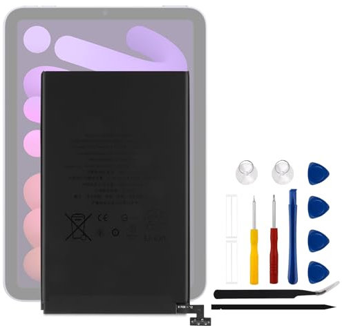 Vvsialeek Neu A2522 Ersatz Akku Kompatibel Für Apple iPad Mini 2021 Gen 6 6th A2567 A2568 A2569 EMC 4043 4044 iPad 14,1 iPad14,2 Series mit kostenlosem Toolkit.