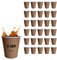 Table'Colors 400 Verres en Carton 24 cl Esprit Kraft - Gobelet Carton Recyclable - Tasse - Café - Boisson fraiche - Thé - Idéal pour Fêtes et Événements - Design Écologique et Pratique