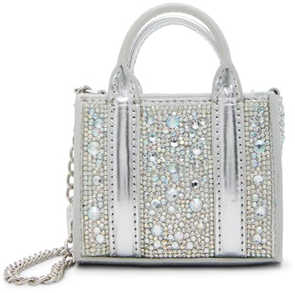 Betsey Johnson Damen Teeny Tiny Crossbody Bag, Silber