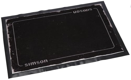 SIMSON Fußmatte 36x56cm - Schwarz/Grau