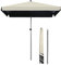 Petit parasol de jardin carré avec cantonnière réglable en hauteur, imperméable, protection UV50+, 170 x 137 cm, kaki, 170x137cm